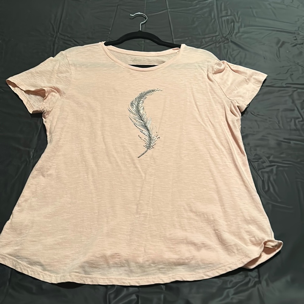 blush with a feather seen on
